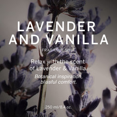Victoria's Secret Lavender & Vanilla mist used in hair for light fragrance