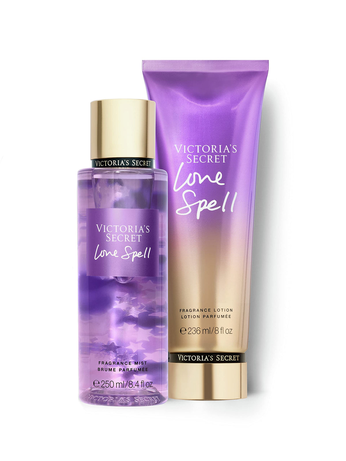 Victoria's Secret Love Spell mist bottle for everyday fruity floral fragrance.