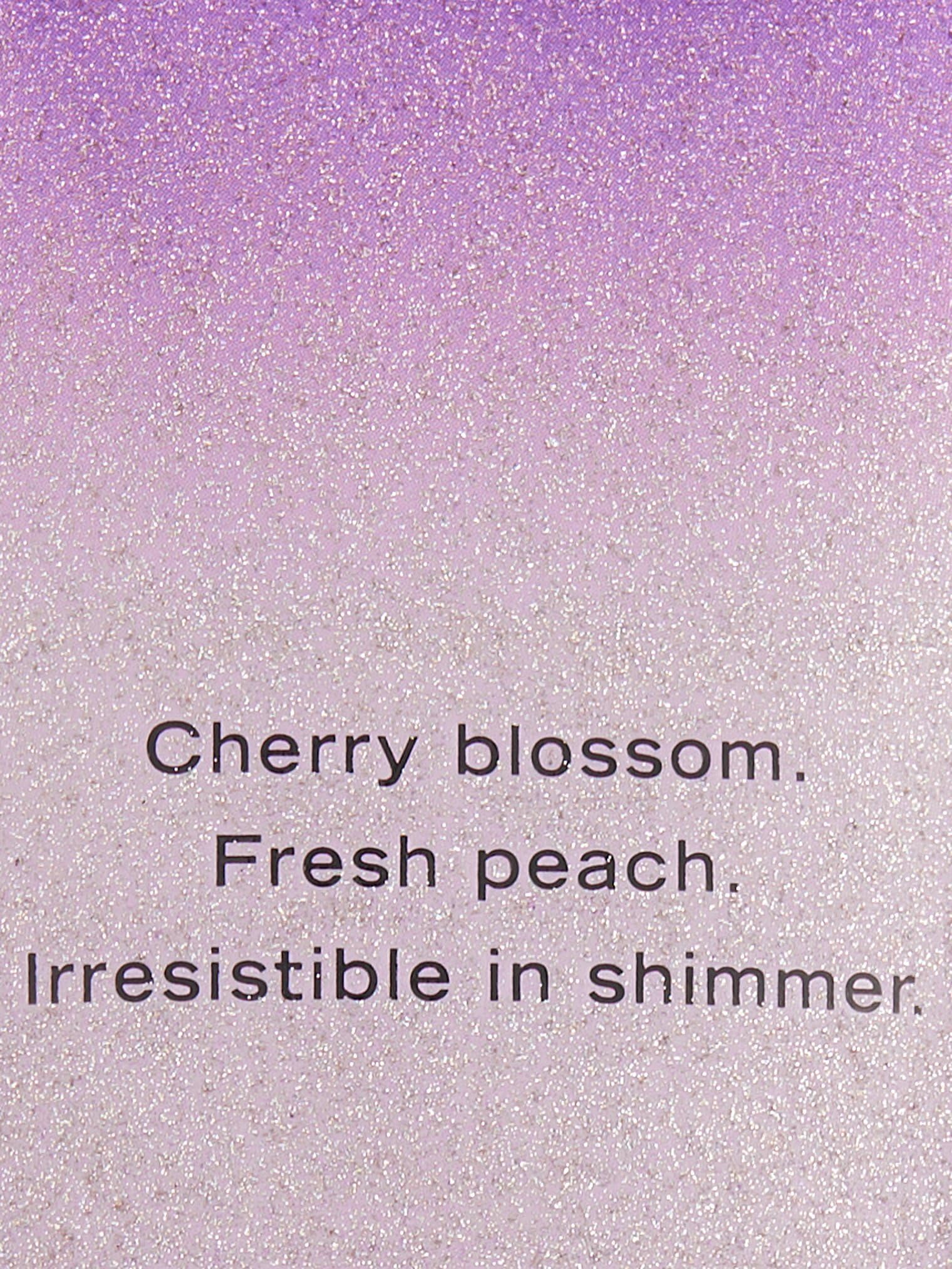 Victoria's Secret Love Spell Shimmer Fragrance Lotion scent notes cherry blossom and fresh peach.