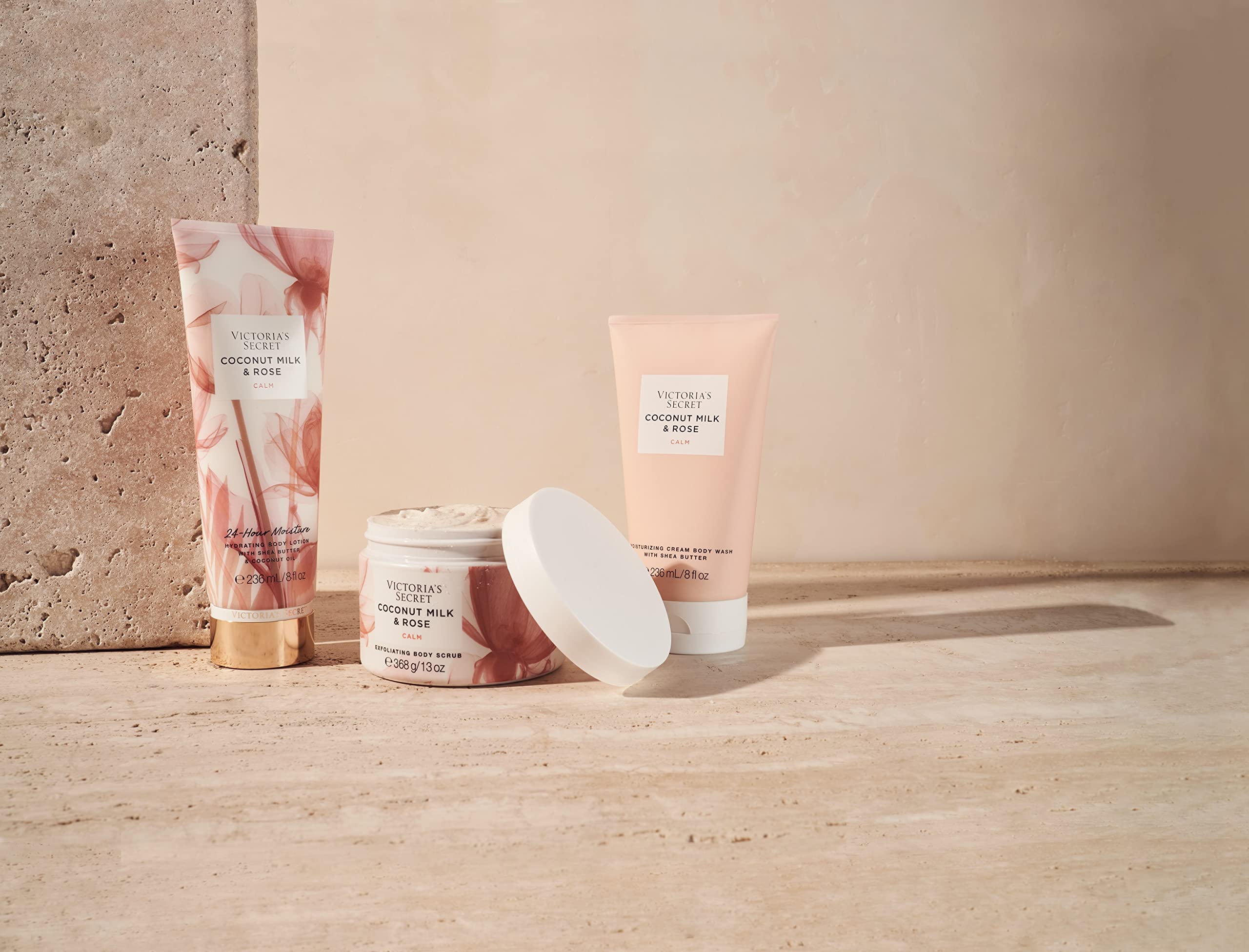 Victoria's Secret Natural Beauty Fragrance Mist paired with lotion for coordinated scent routine inspiration.