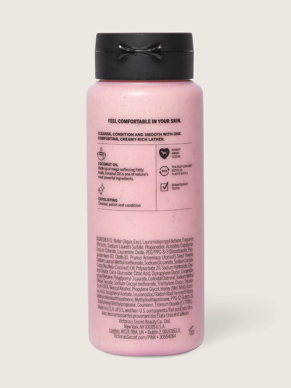 Victoria's Secret Pink Coco Scrub Wash coconut oil nourishes while exfoliating