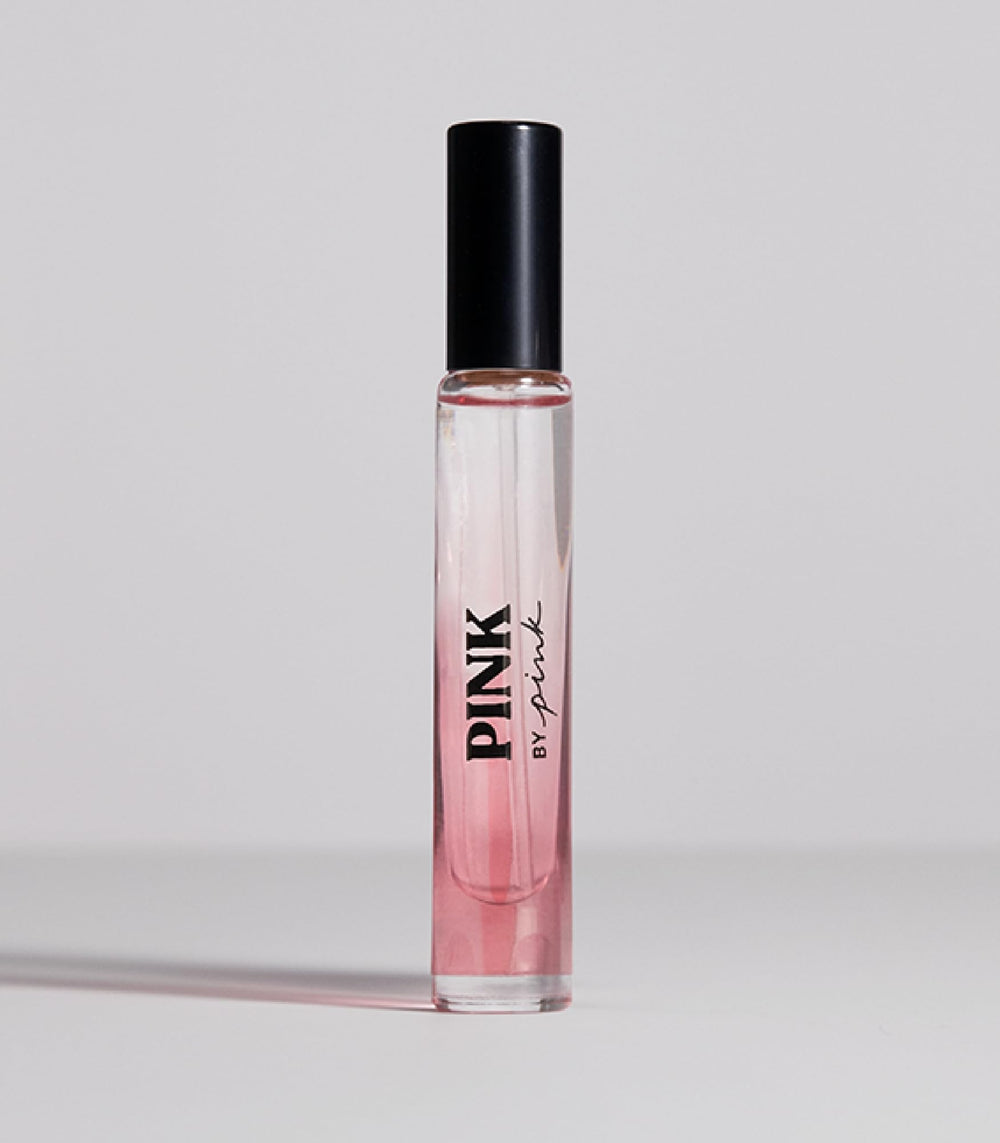 Victoria's Secret Pink mini perfume packaging emphasizes easy carry in purse or clutch.