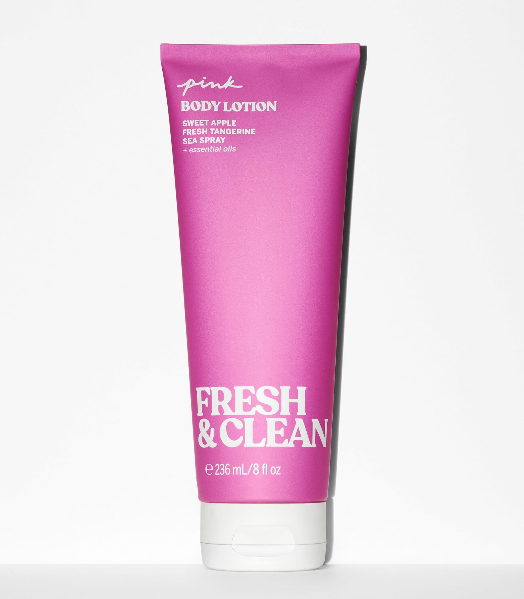 Victoria's Secret Pink Fresh & Clean pump-dispense showing easy everyday use.