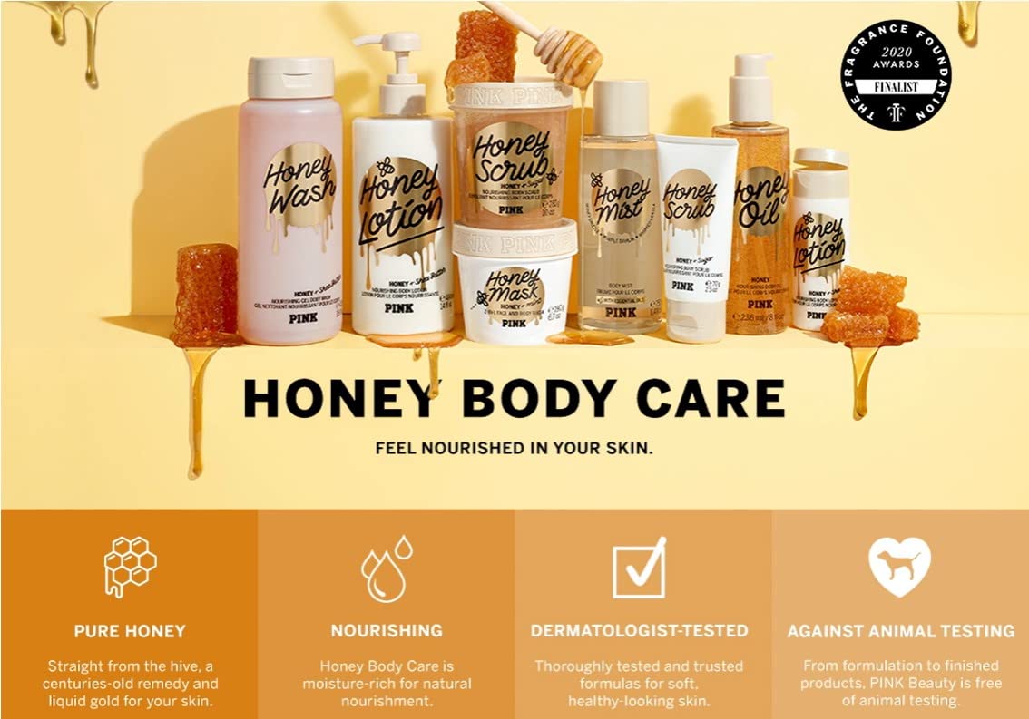 Victoria's Secret Pink Honey spray application for even mist