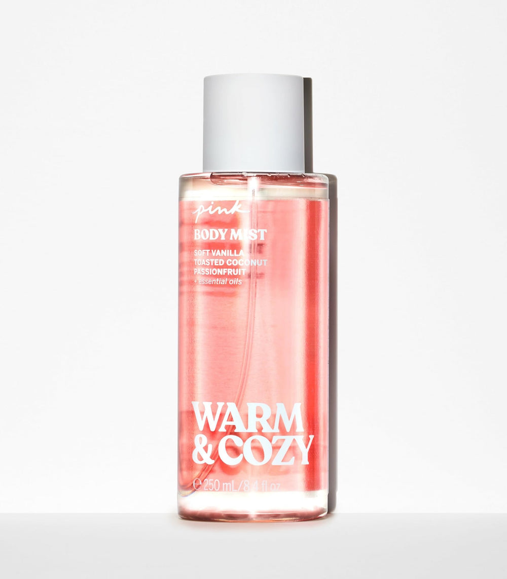 Victoria's Secret Pink Warm & Cozy mist nozzle dispense for quick refresh