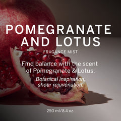 Victoria's Secret pomegranate-lotus fragrance notes highlight pomegranate and lotus for a refreshing aroma.
