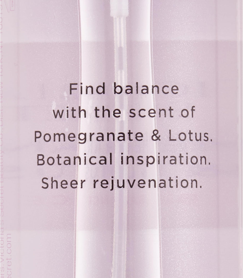 Victoria's Secret Pomegranate & Lotus mist hair and body use adds a delicate scent.
