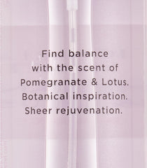 Victoria's Secret Pomegranate & Lotus mist hair and body use adds a delicate scent.