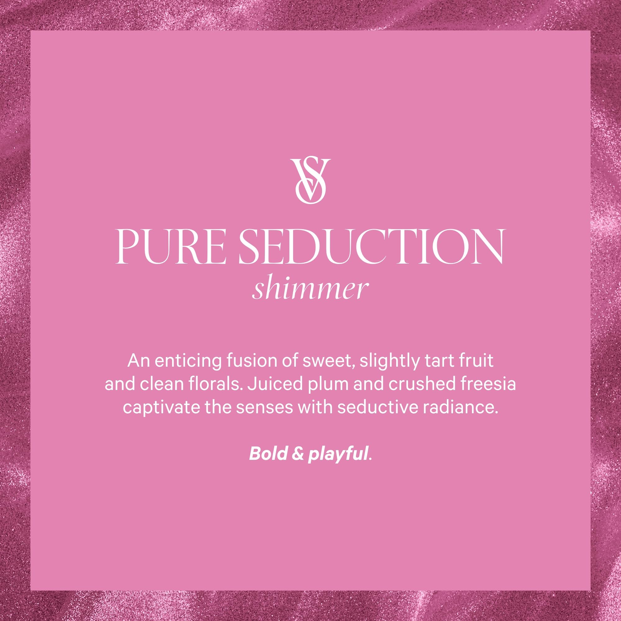 Victoria's Secret Pure Seduction Shimmer gift-ready display for special occasions.