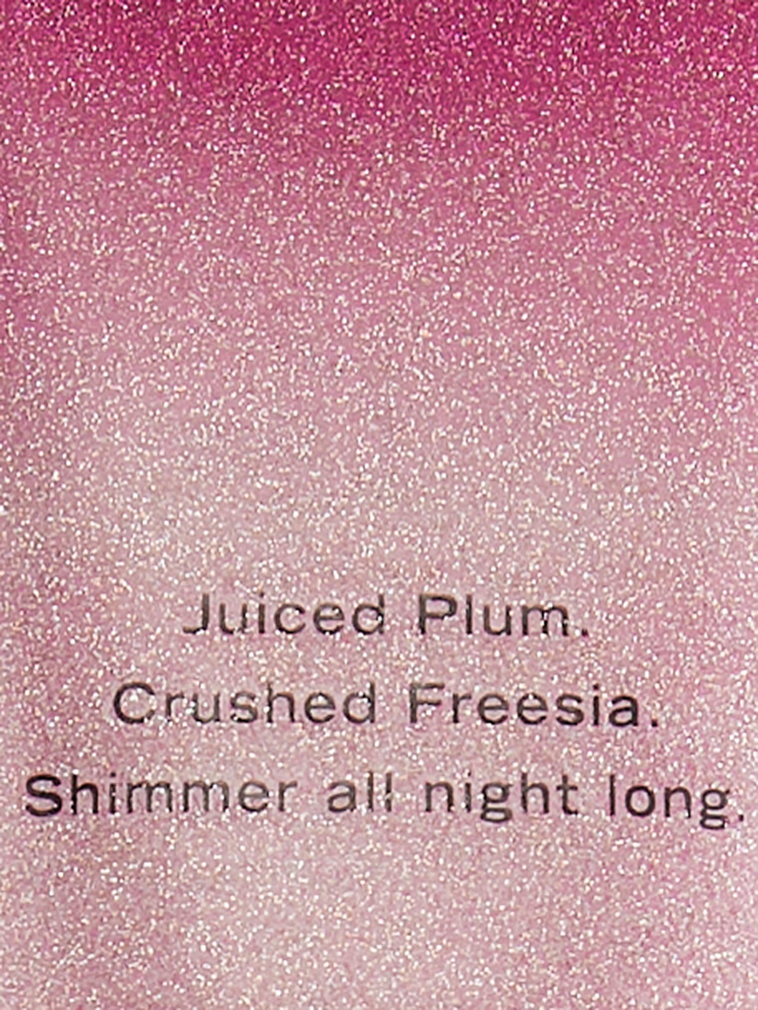 Close-up of shimmering skin with Victoria's Secret Pure Seduction Shimmer lotion