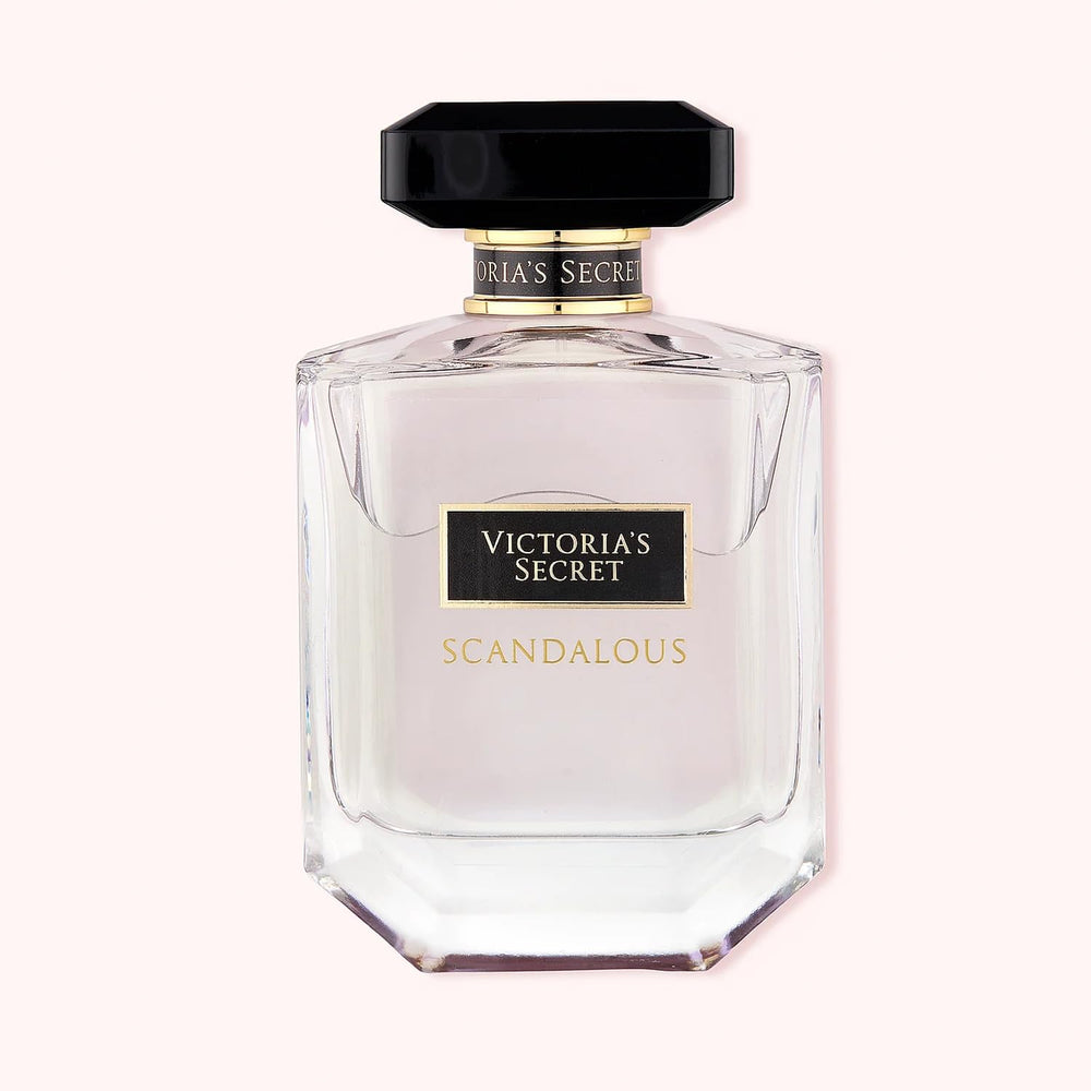 Victoria's Secret Scandalous bottle cap detail highlights premium finish and fragrance confidence