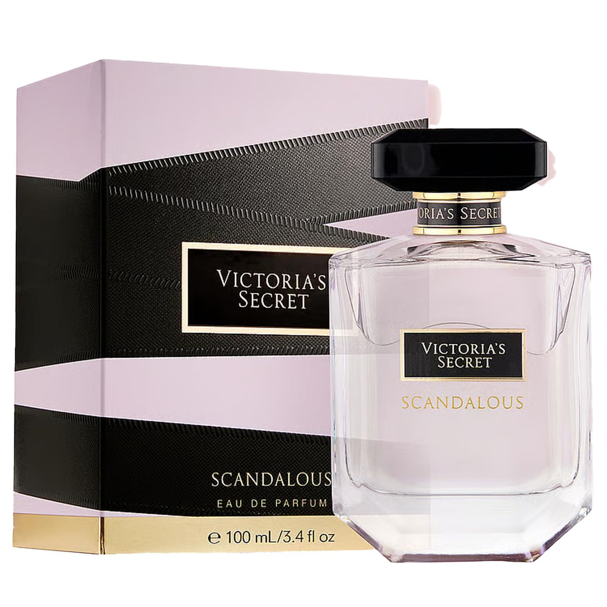 Victoria's Secret Scandalous perfume bottle closeup highlighting amber glass for evening wear