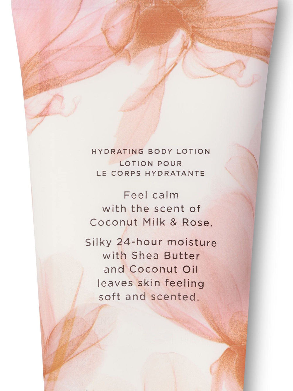 Victoria's Secret Shea Butter and Coconut Oil formula shown for nourishing, soft-feel hydration.