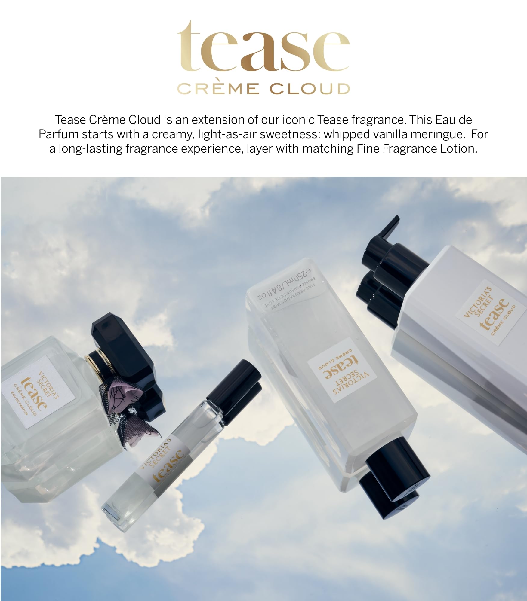 Victoria's Secret Tease Creme Cloud spritz delivers airy gourmand vibes for daily confidence