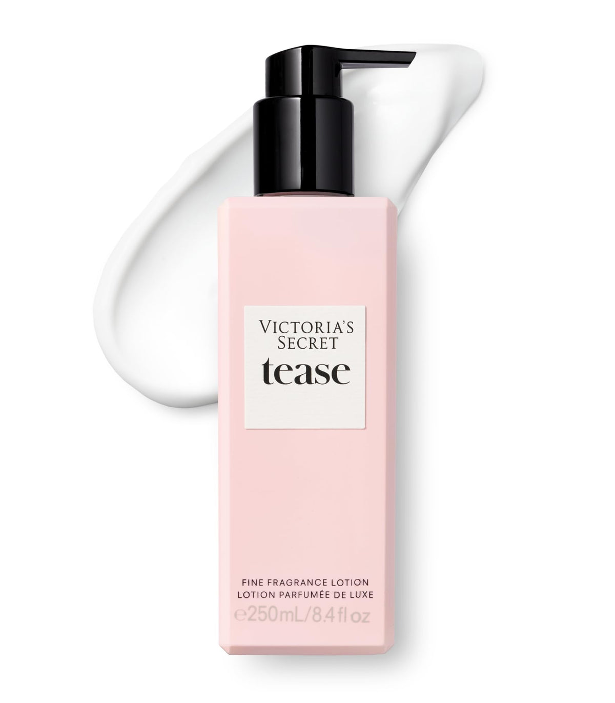 Victoria's Secret Tease fragrance lotion bottle ready for application and layering