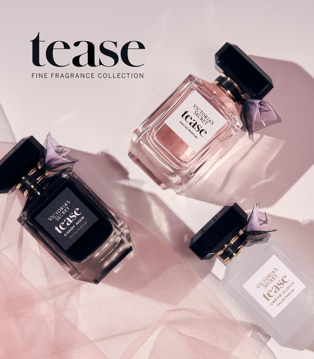 Victoria's Secret Tease applied to wrist for quick scent refresh.