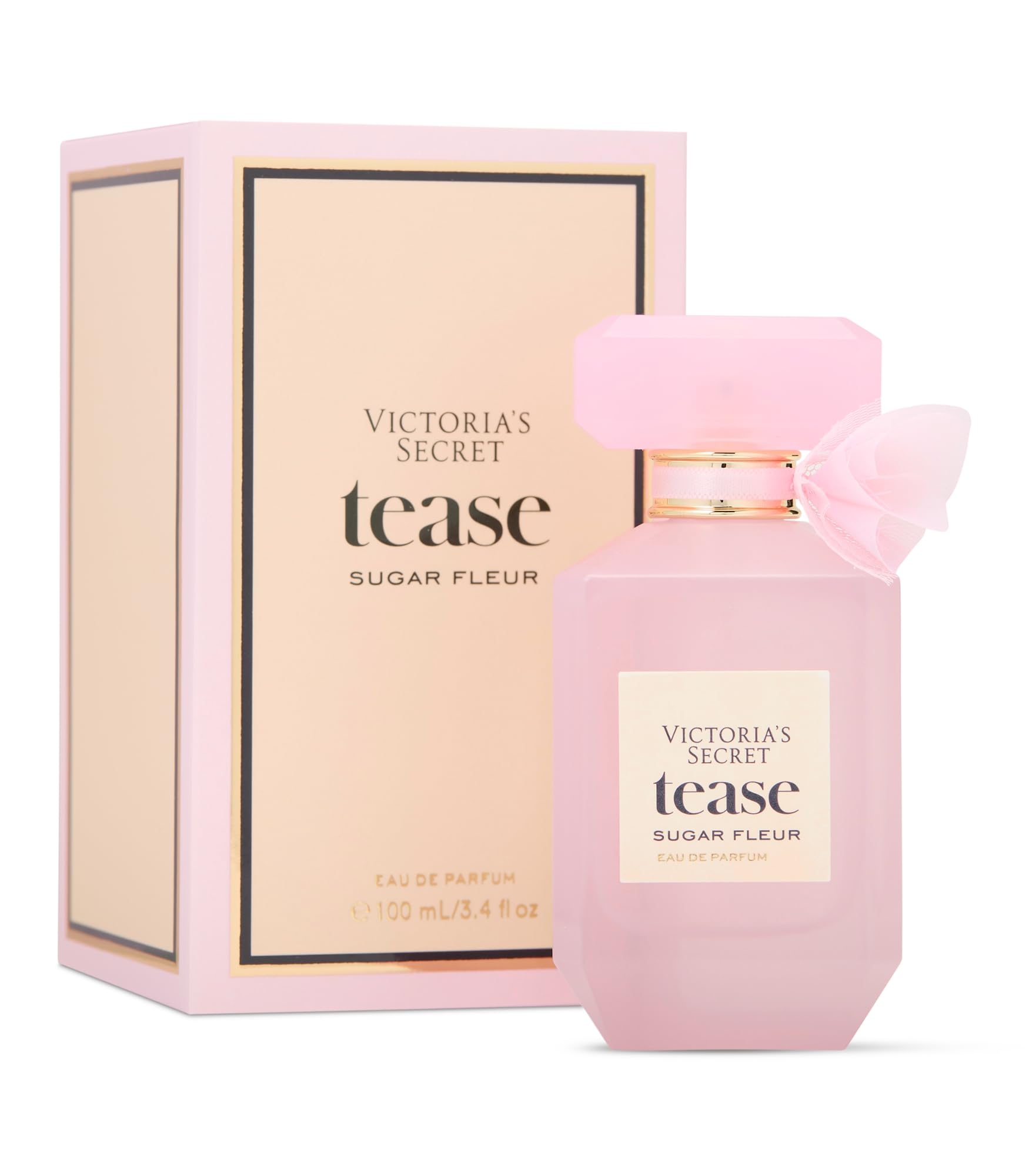 Victoria's Secret Tease Sugar Fleur bottle being poured for a sparkling daytime scent