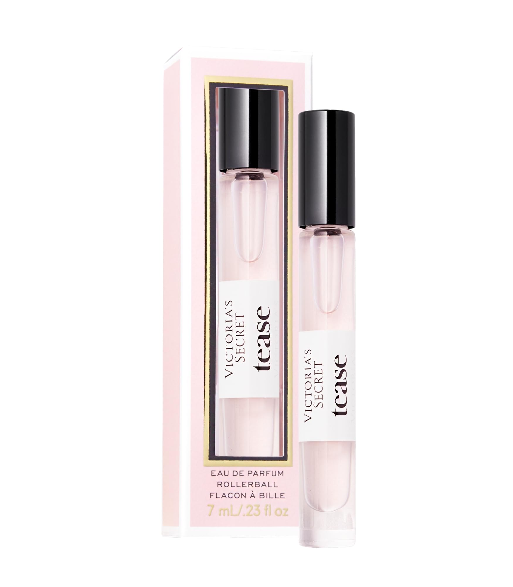 Victoria's Secret Tease travel spray bottle in a sleek on the go setup.