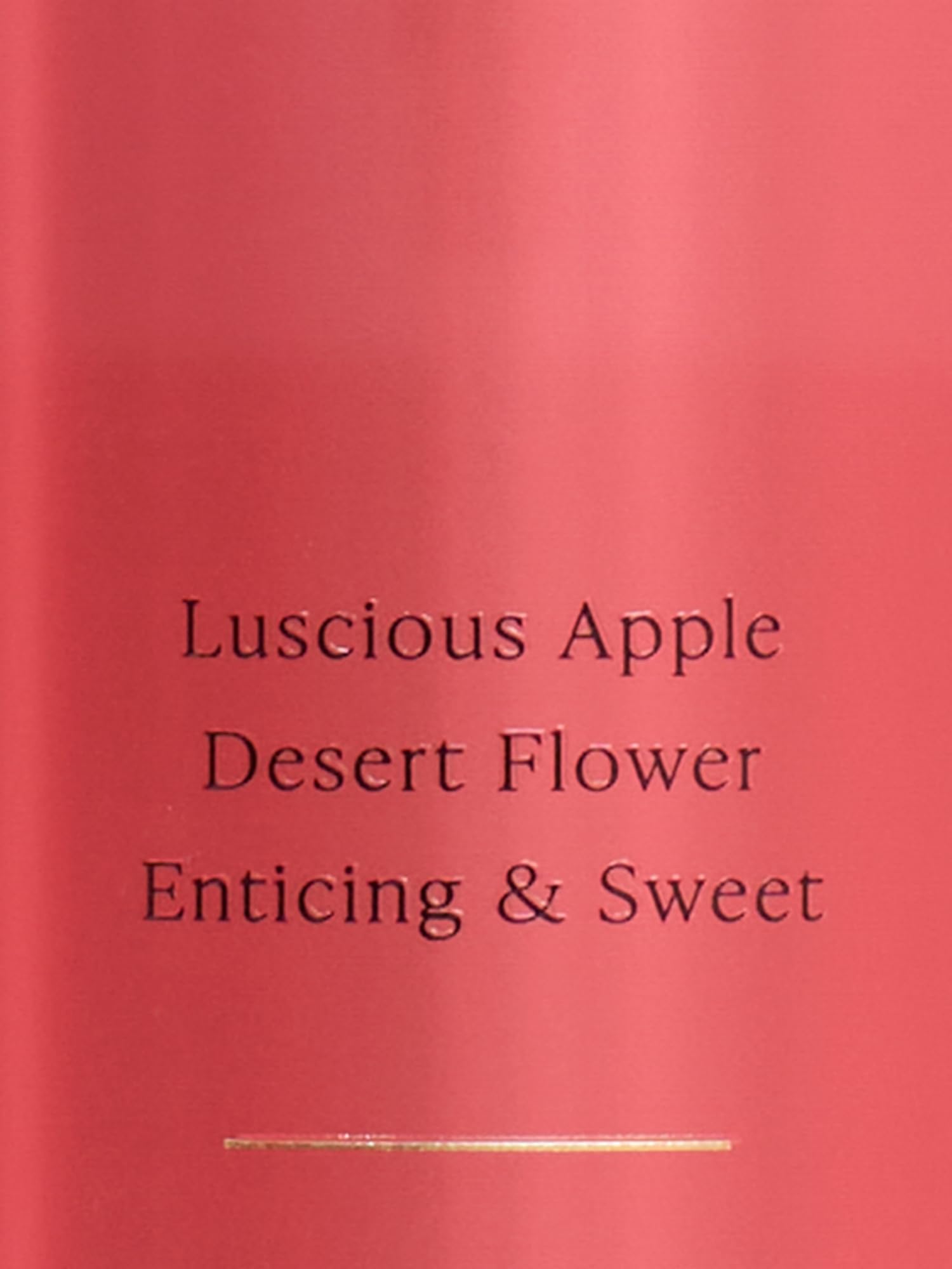 Victoria's Secret Temptation Mist packaging with Desert Flower motif