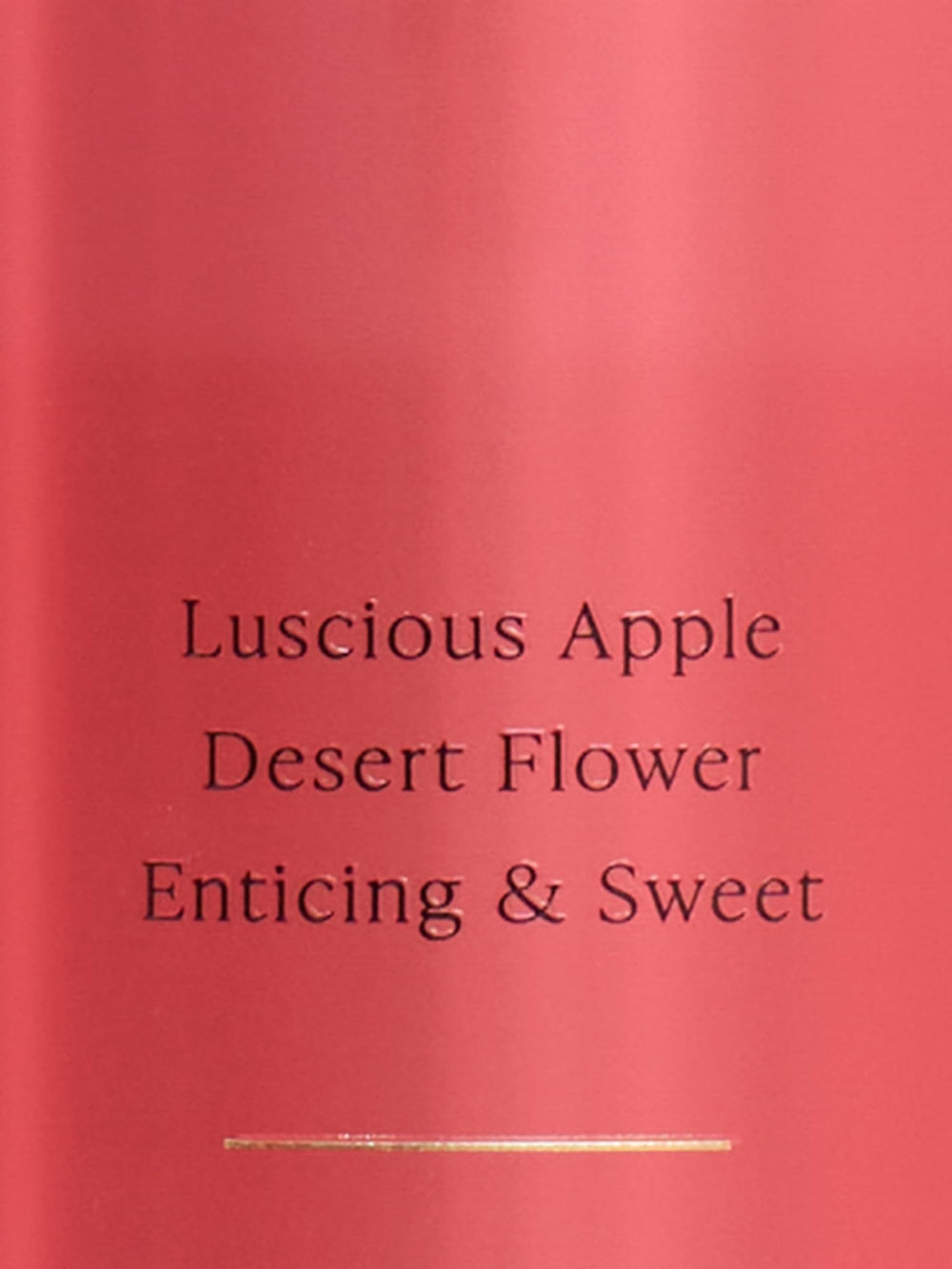 Victoria's Secret Temptation Mist packaging with Desert Flower motif