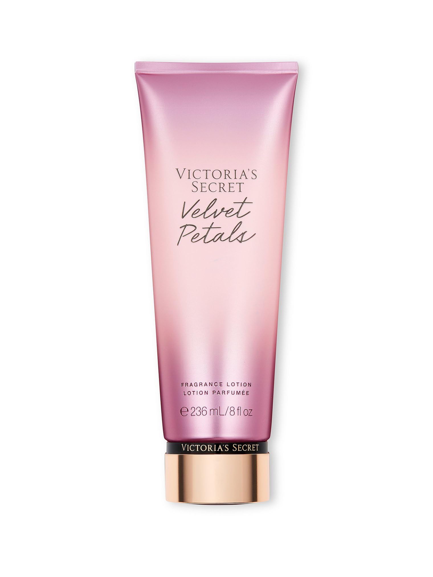 Victoria's Secret Velvet Petals lotion bottle ready for daily skin hydration.