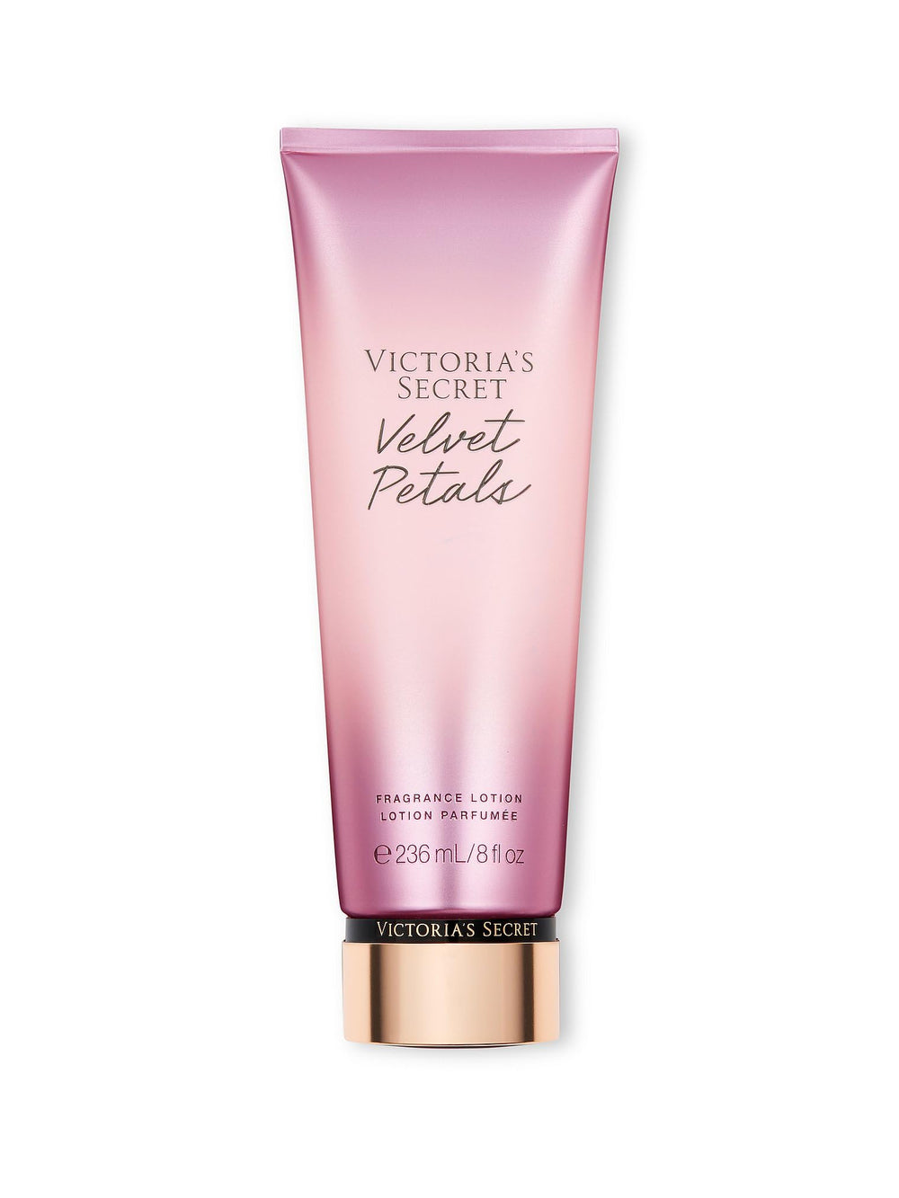 Victoria's Secret Velvet Petals lotion bottle ready for daily skin hydration.