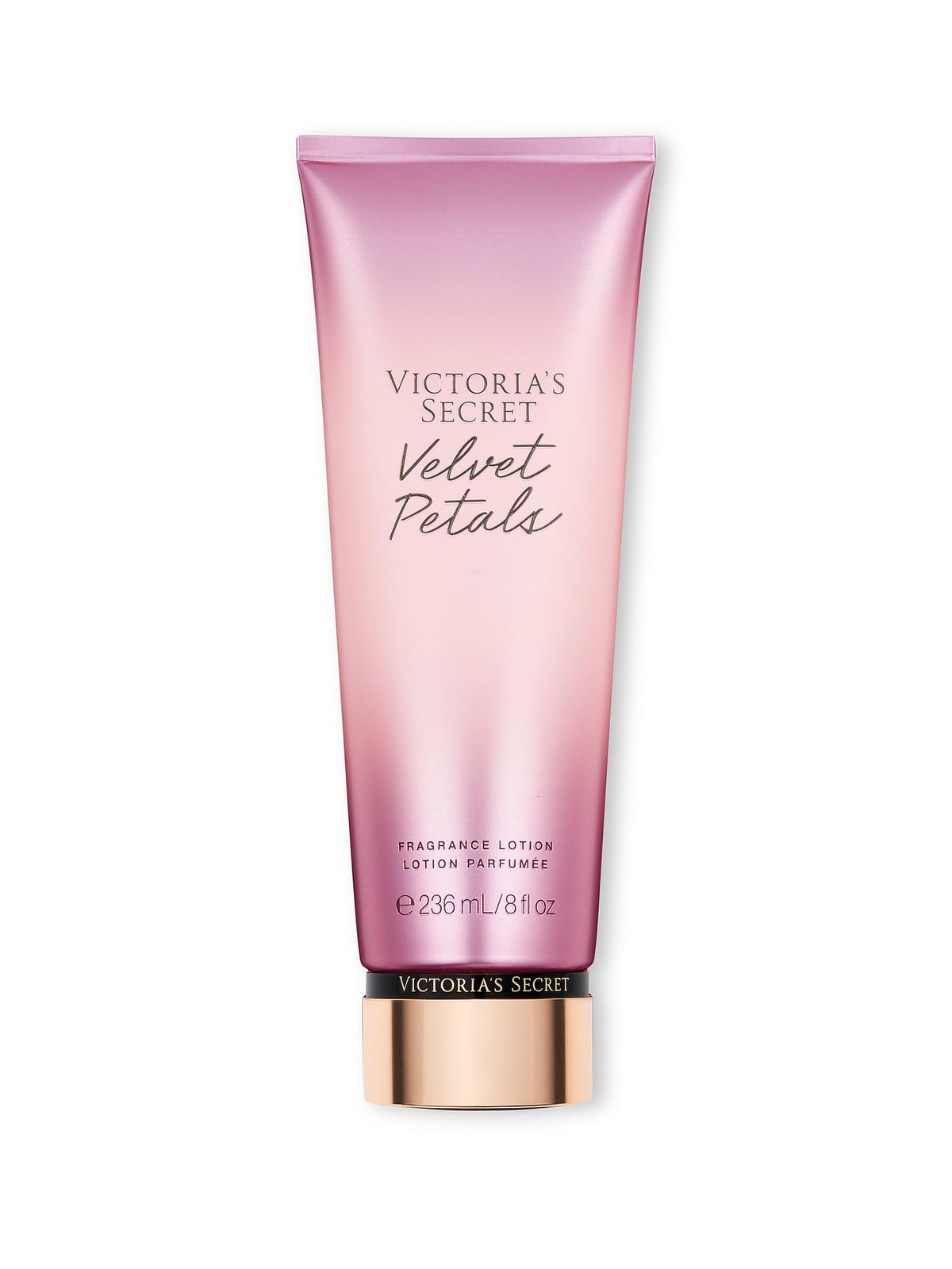 Victoria's Secret Velvet Petals lotion bottle ready for daily skin hydration.