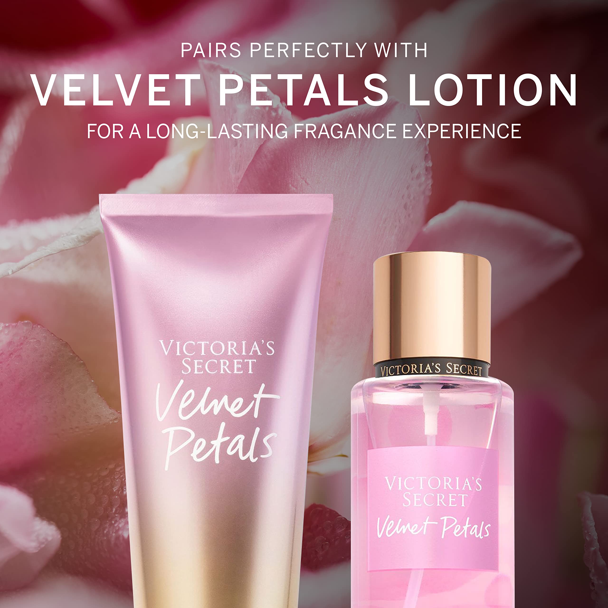 Victoria's Secret Velvet Petals lotion tube with fast-absorbing moisture
