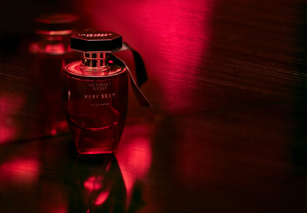 Victoria's Secret Very Sexy EDP lifestyle shot suggests versatile day-to-night wear.