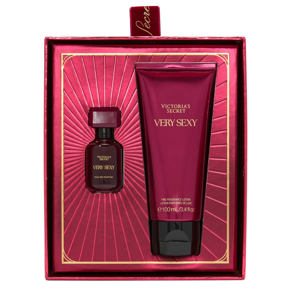 Victoria's Secret Very Sexy mini fragrance duo eau de parfum bottle highlights a sultry warm aroma