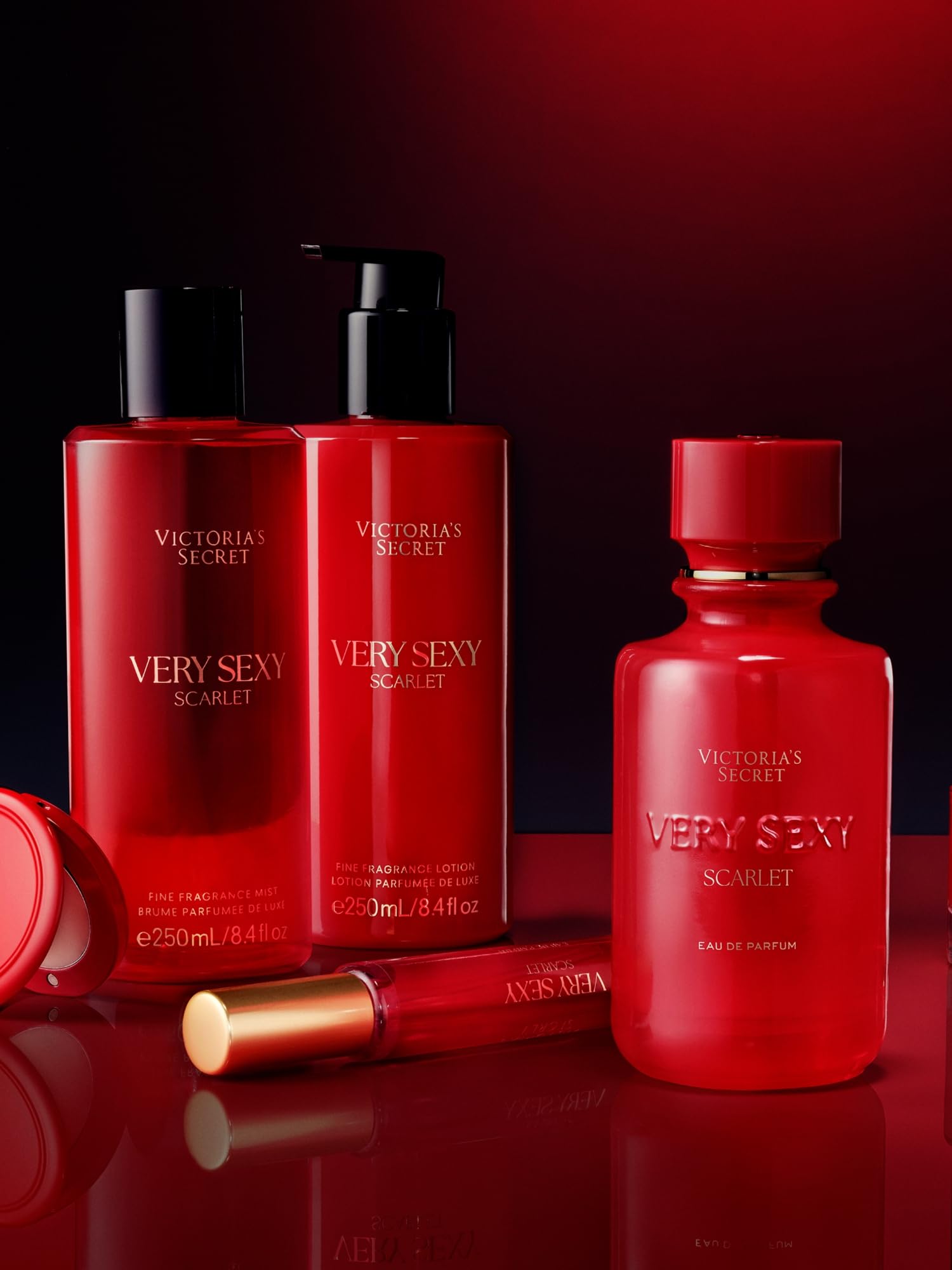 Victoria's Secret Very Sexy Scarlet mist application for everyday allure.