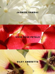 Victoria's Secret Very Sexy Scarlet rose petals backdrop highlights romantic mood.