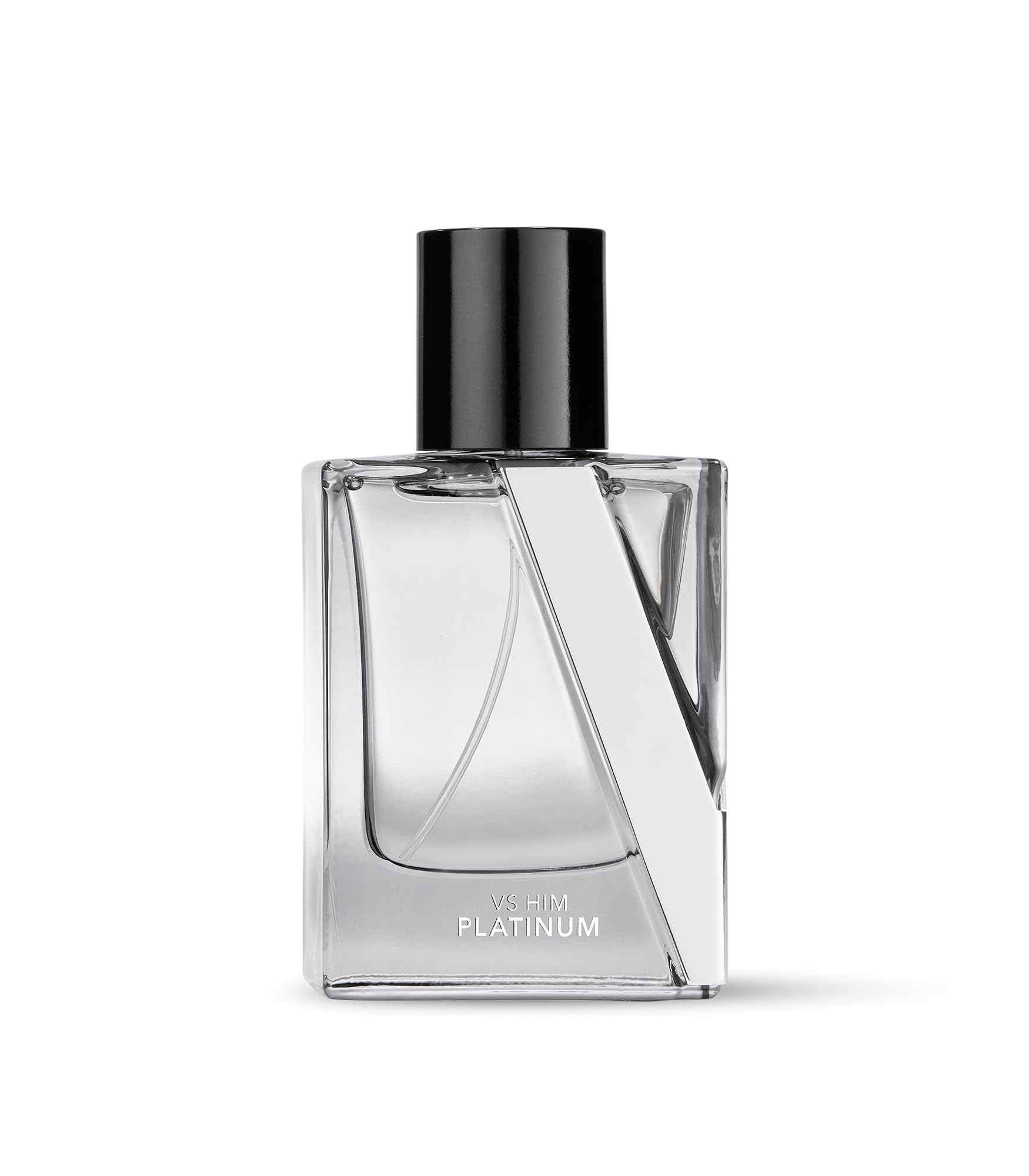 Victoria's Secret VS Him Platinum packaging box showcases sleek branding for gift-ready presentation.