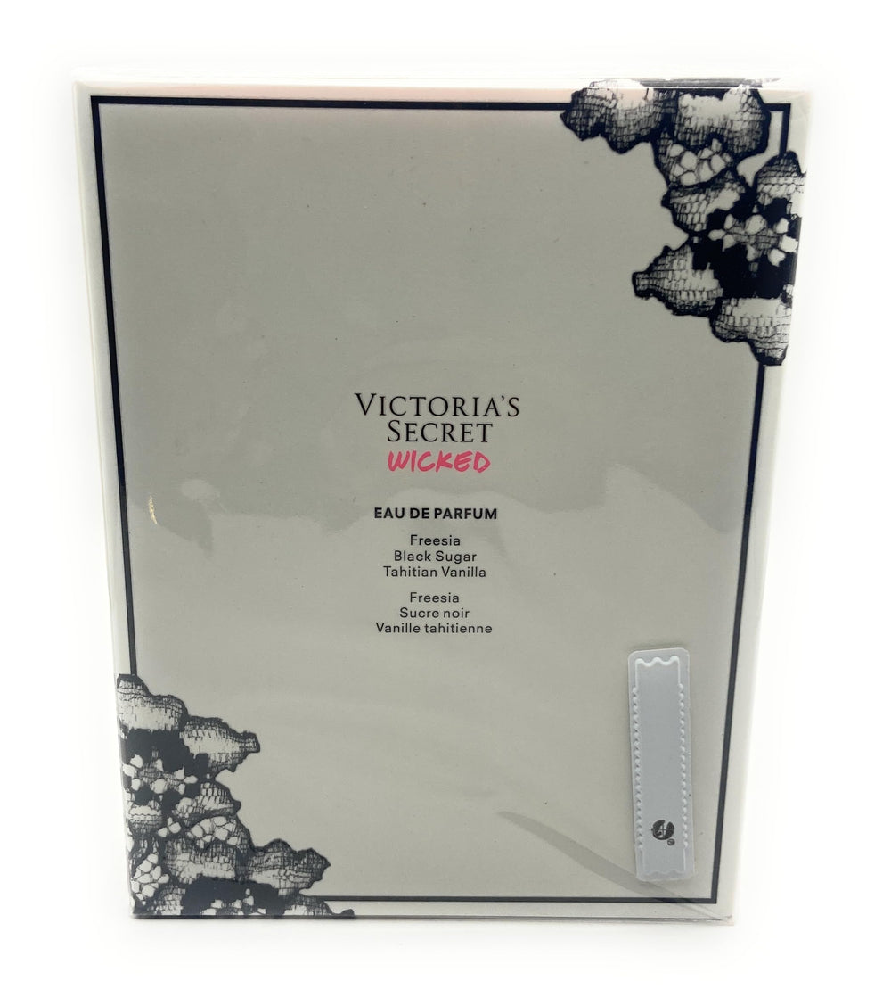 Victoria's Secret Wicked bottle cap close-up emphasizing premium packaging and a lasting fragrance impression.
