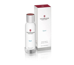 Victorinox Swiss Army Sport EDT bottle front conveys crisp daytime freshness for daily wear.