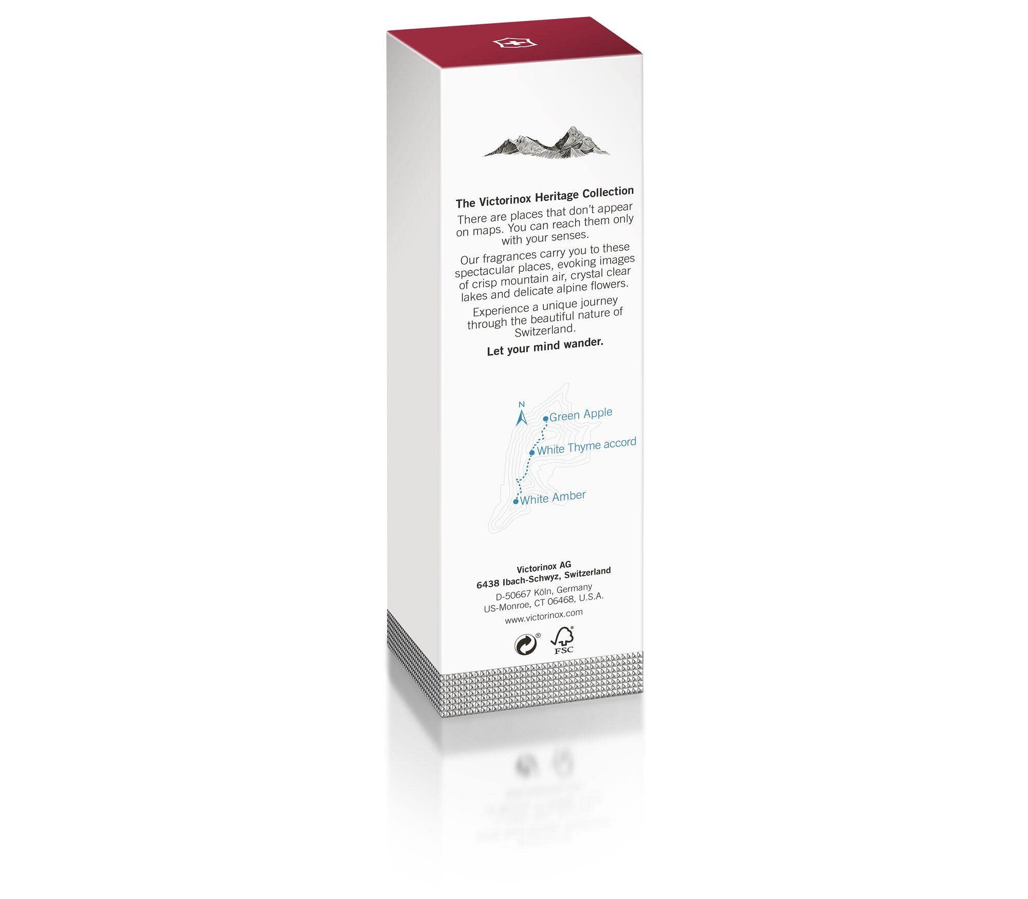 Victorinox Swiss Army Sport EDT daily-use packaging scene emphasizes practical, versatile fragrance for men.