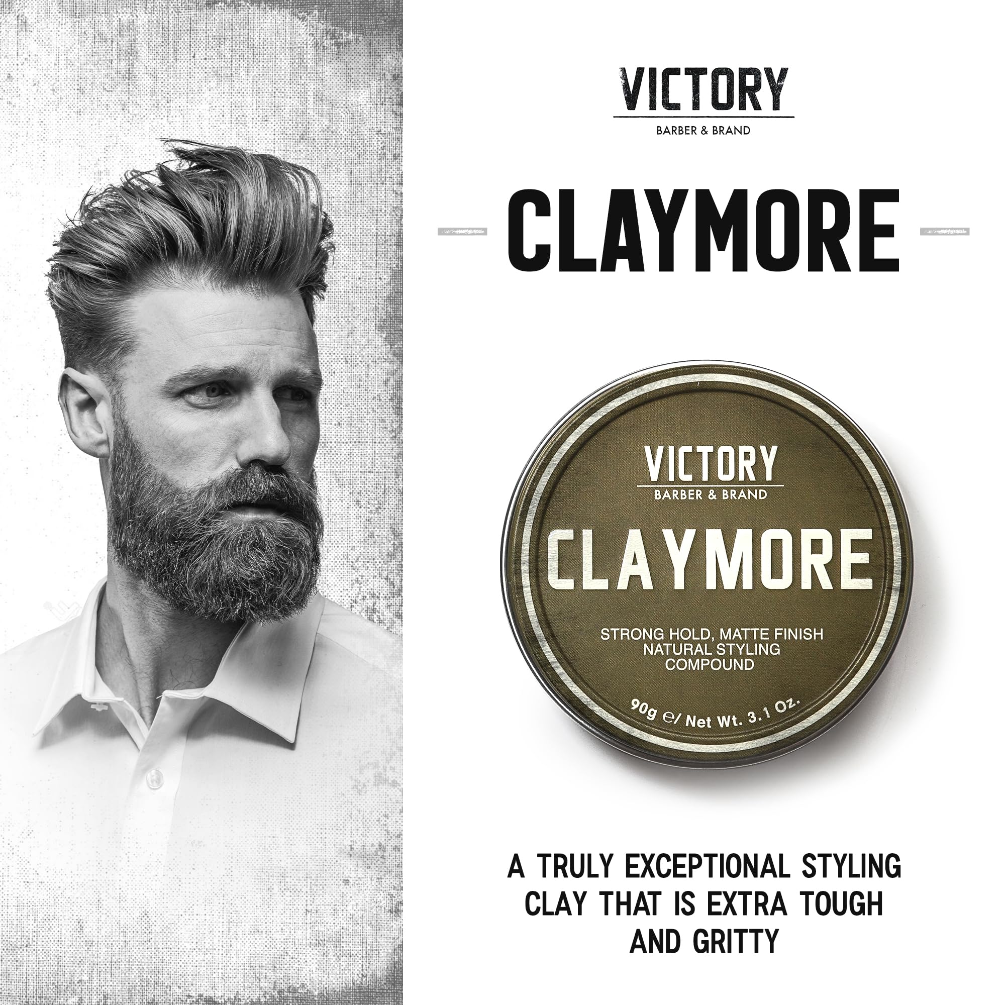Claymore strong-hold styling in mid-day use