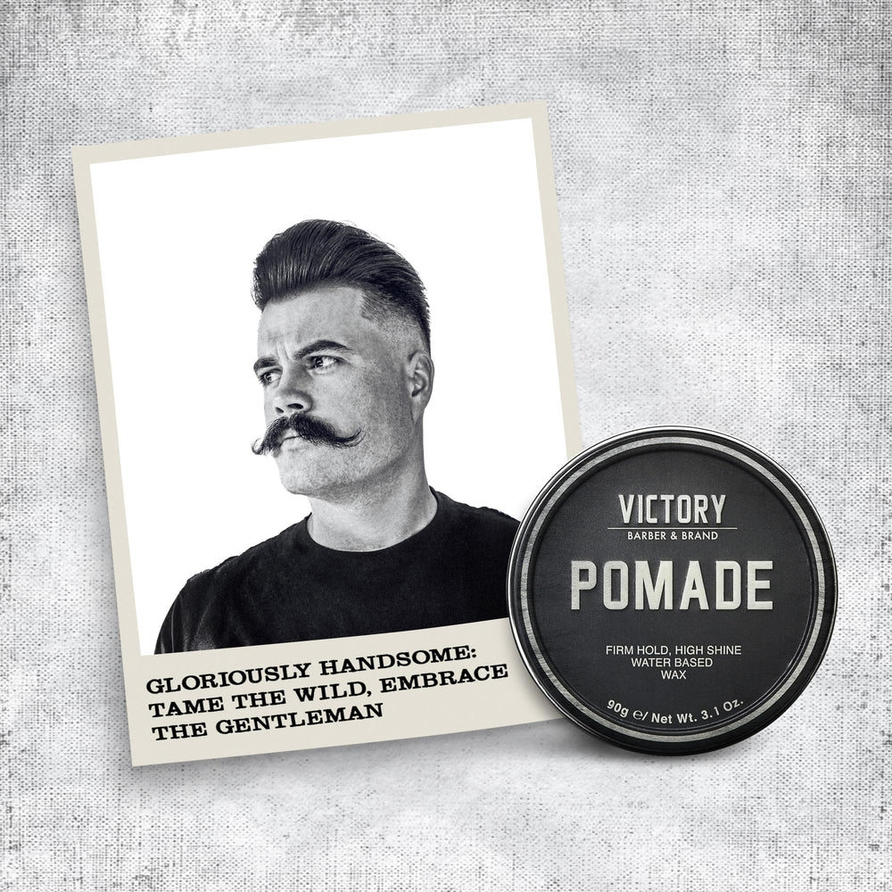 Victory Pomade strong hold for lasting groom during activity