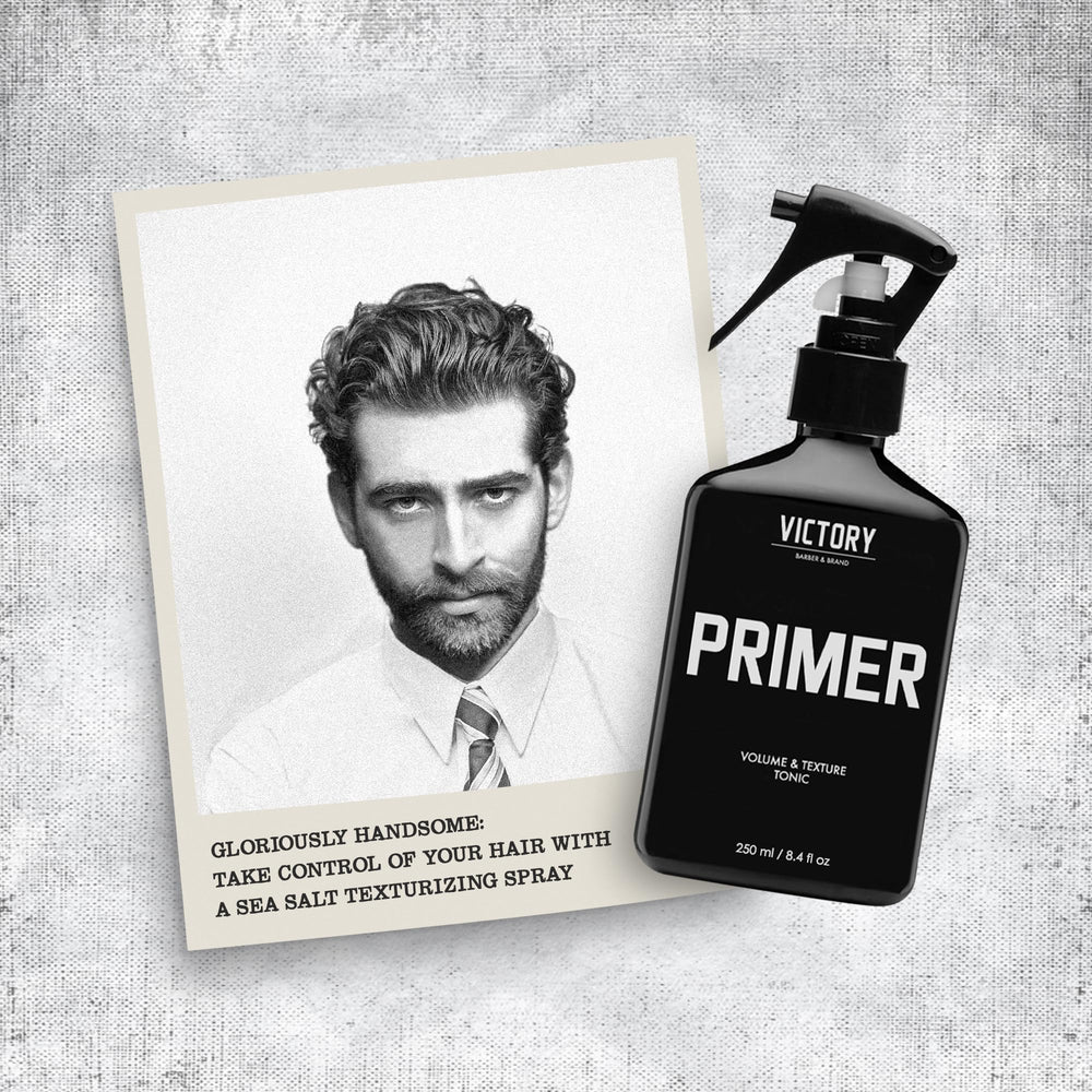Victory Primer beach-look captures air-dried waves for a relaxed finish.