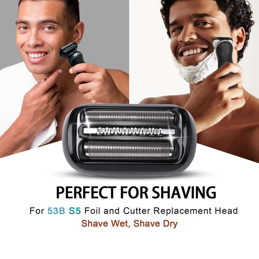 VIDSA 53B head precision teeth close-up for smoother skin-friendly shaving.