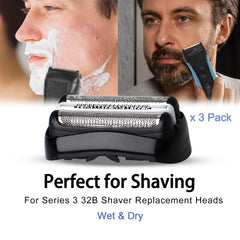 VIDSA S3 replacement heads for wet and dry shaving