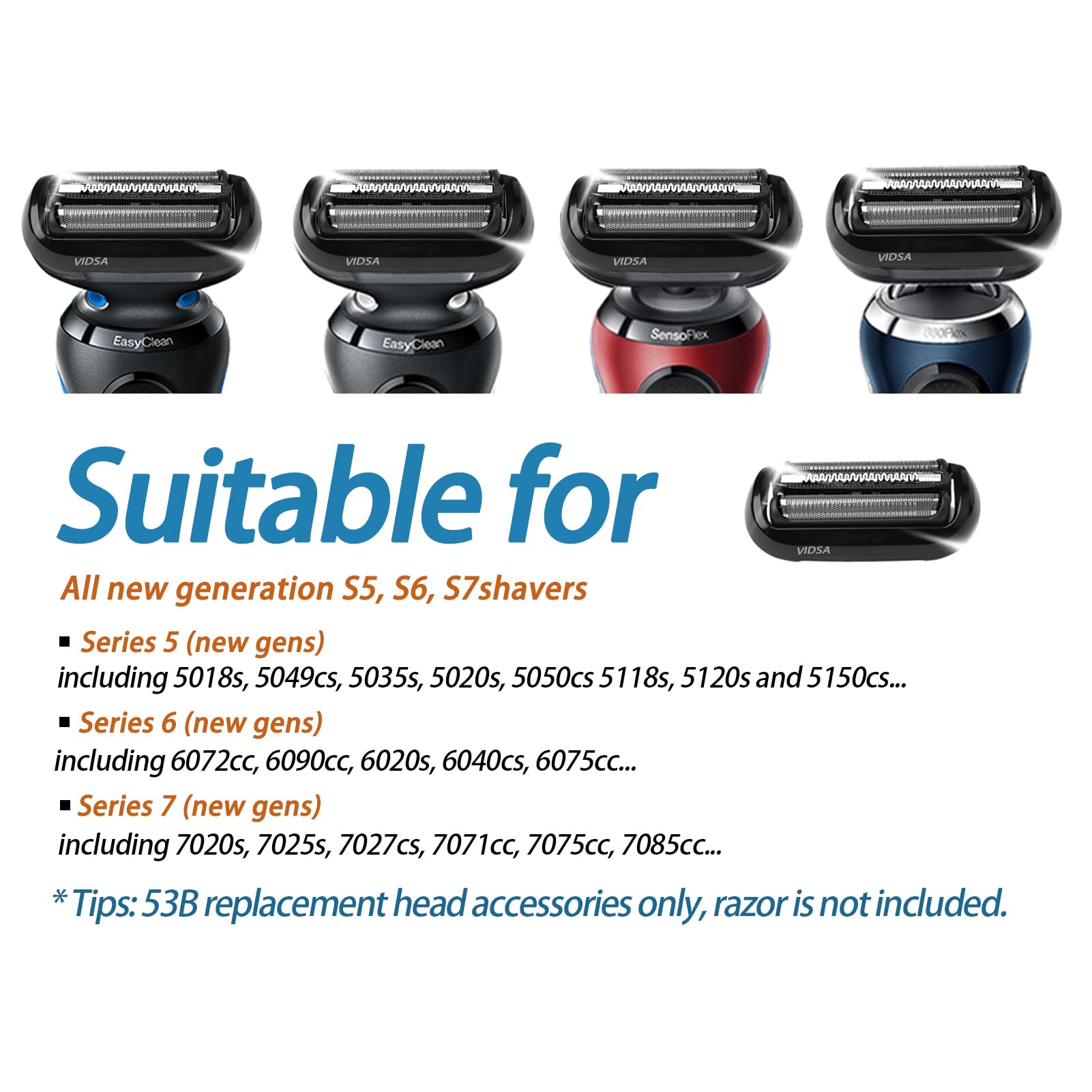 VIDSA Series 5-6 compatibility graphic shows supported models.