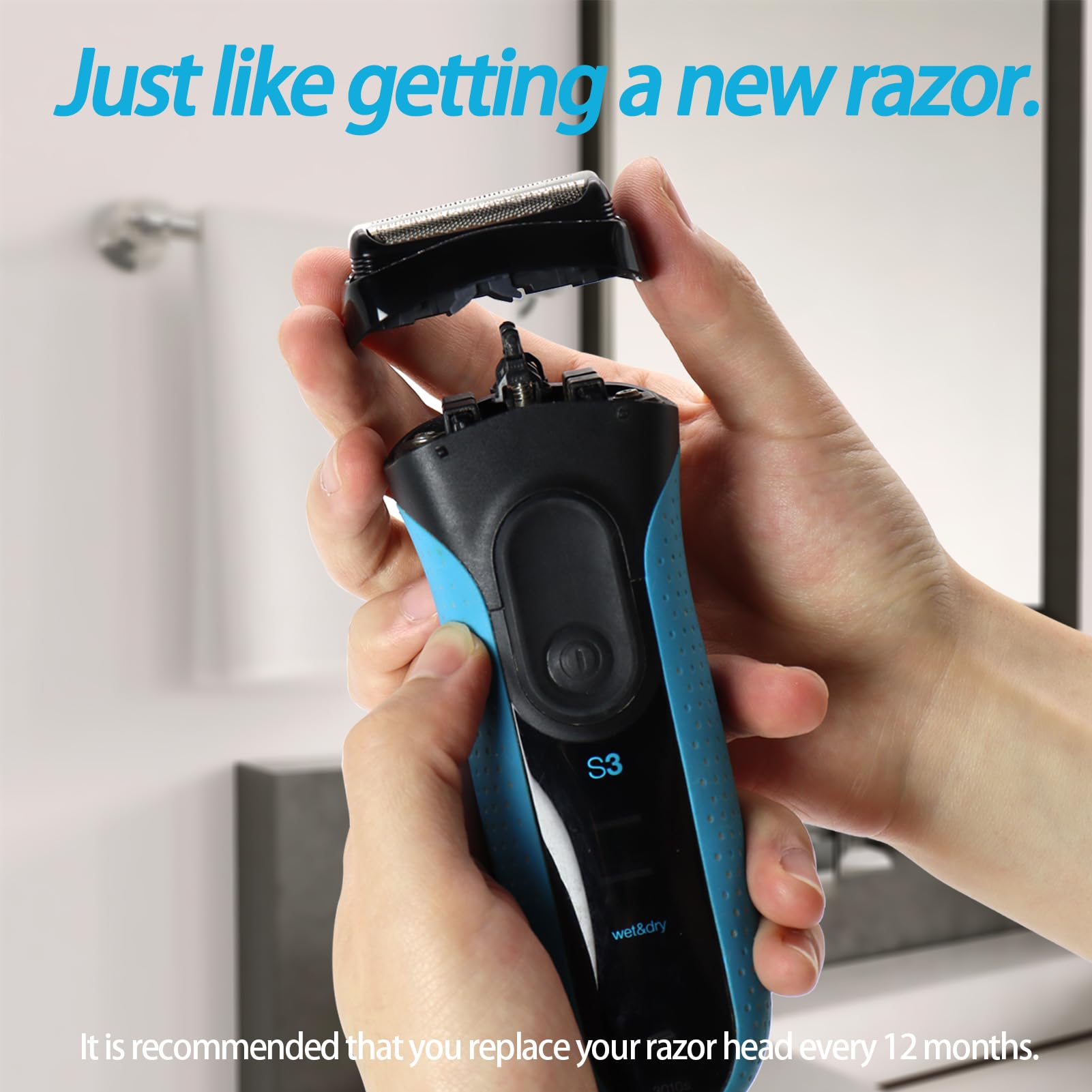 VIDSA wet-dry ready foils enable easy cleaning after shaving.