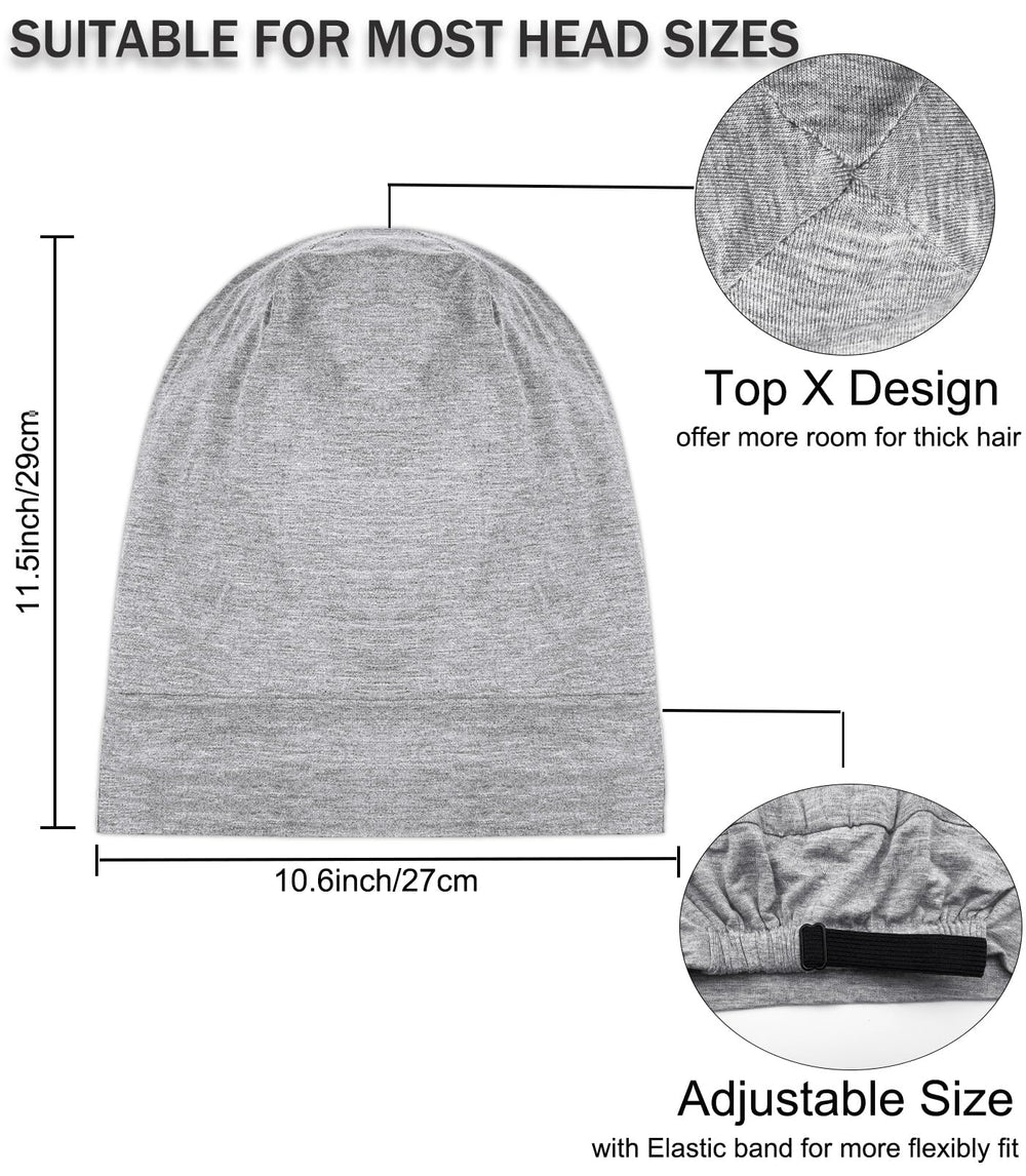 vidsel sleep cap protects curly hair and braids during sleep