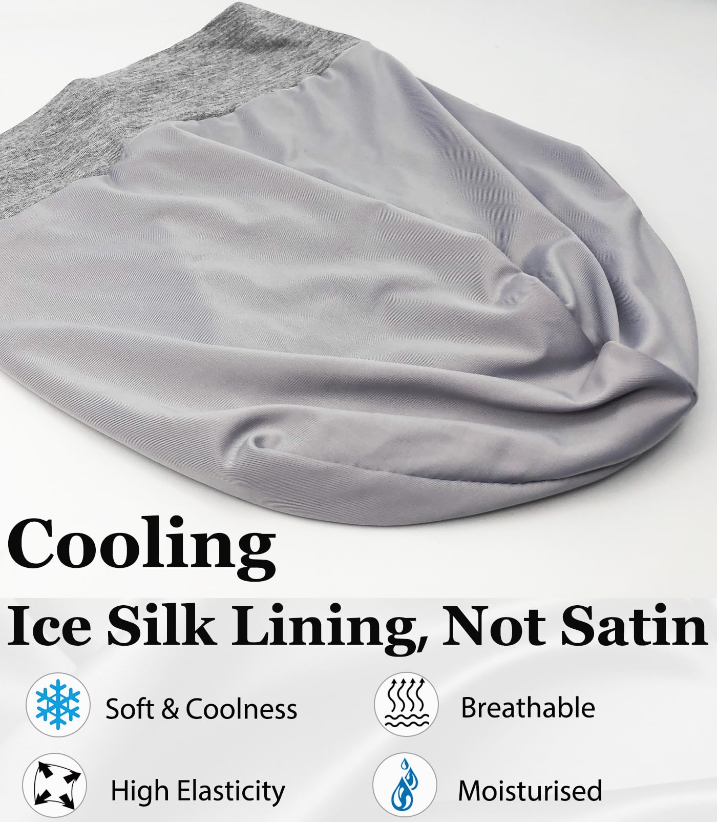 vidsel sleep cap ice silk lining delivers cooling comfort while sleeping