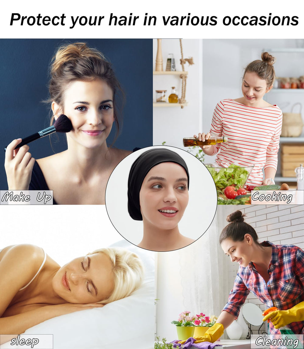 vidsel sleep cap travel-friendly design keeps hair neat on trips