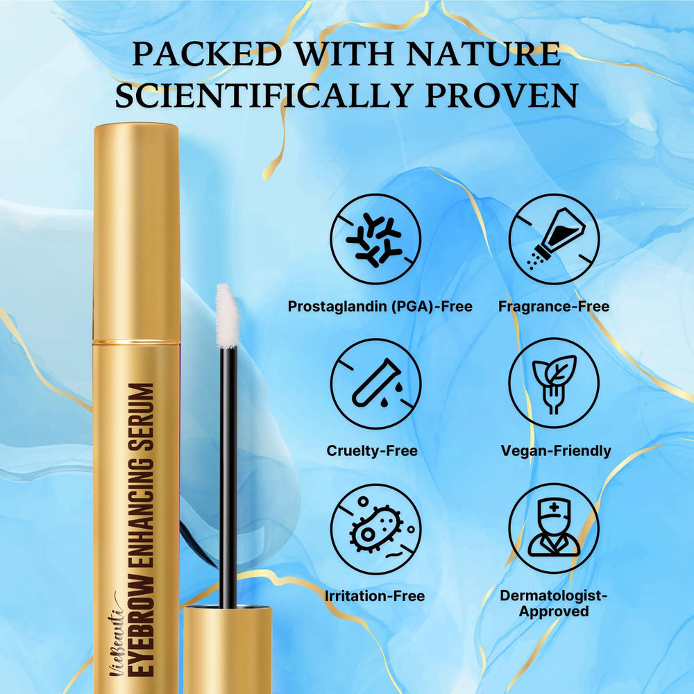 VieBeauti Eyebrow Serum hydrates brow skin for healthier growth