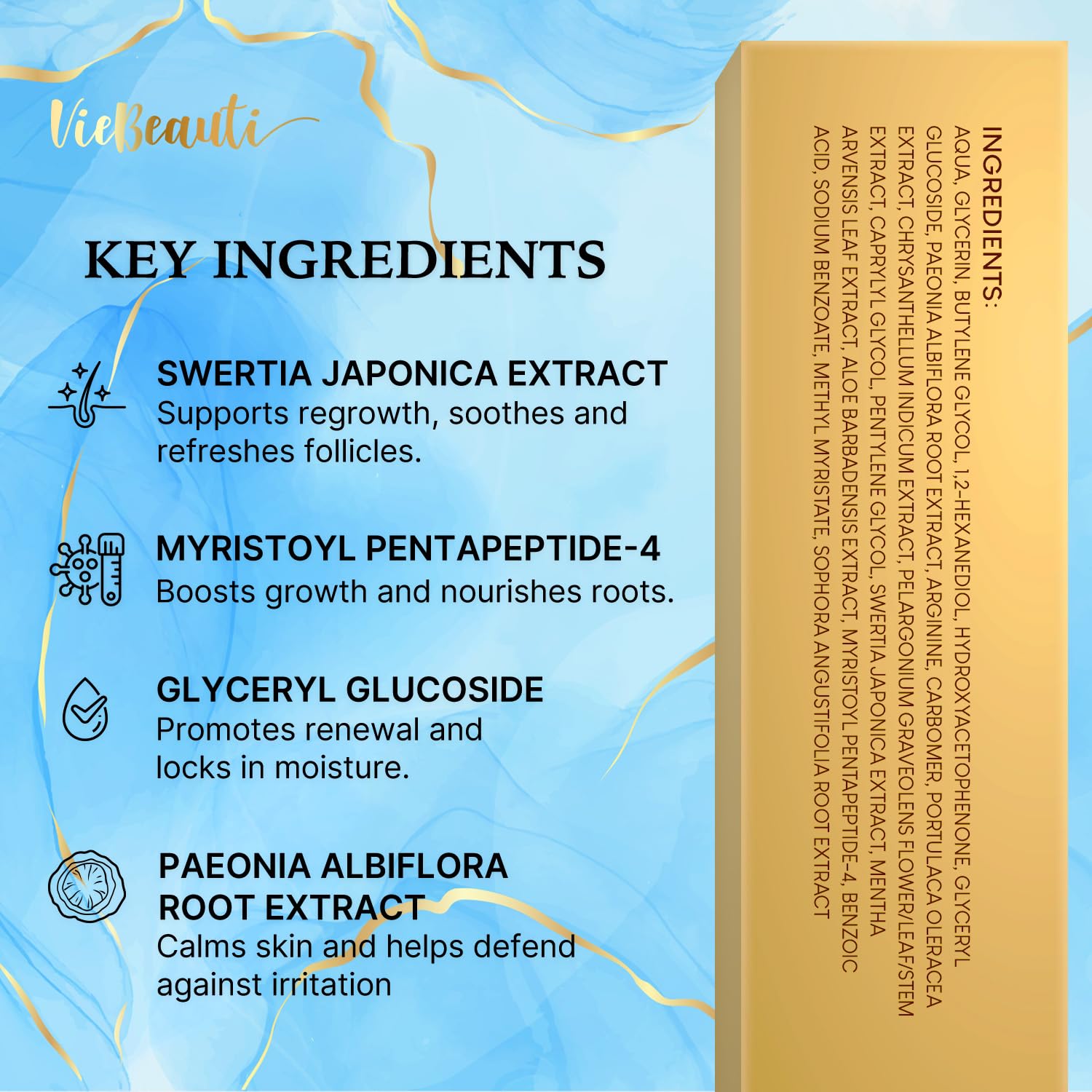 VieBeauti Eyebrow Serum with Swertia Japonica for brow revitalization
