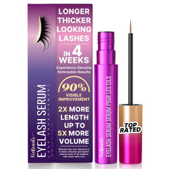 VieBeauti Lash Serum wand close-up highlights precise fine-tip applicator for controlled daily lash application.