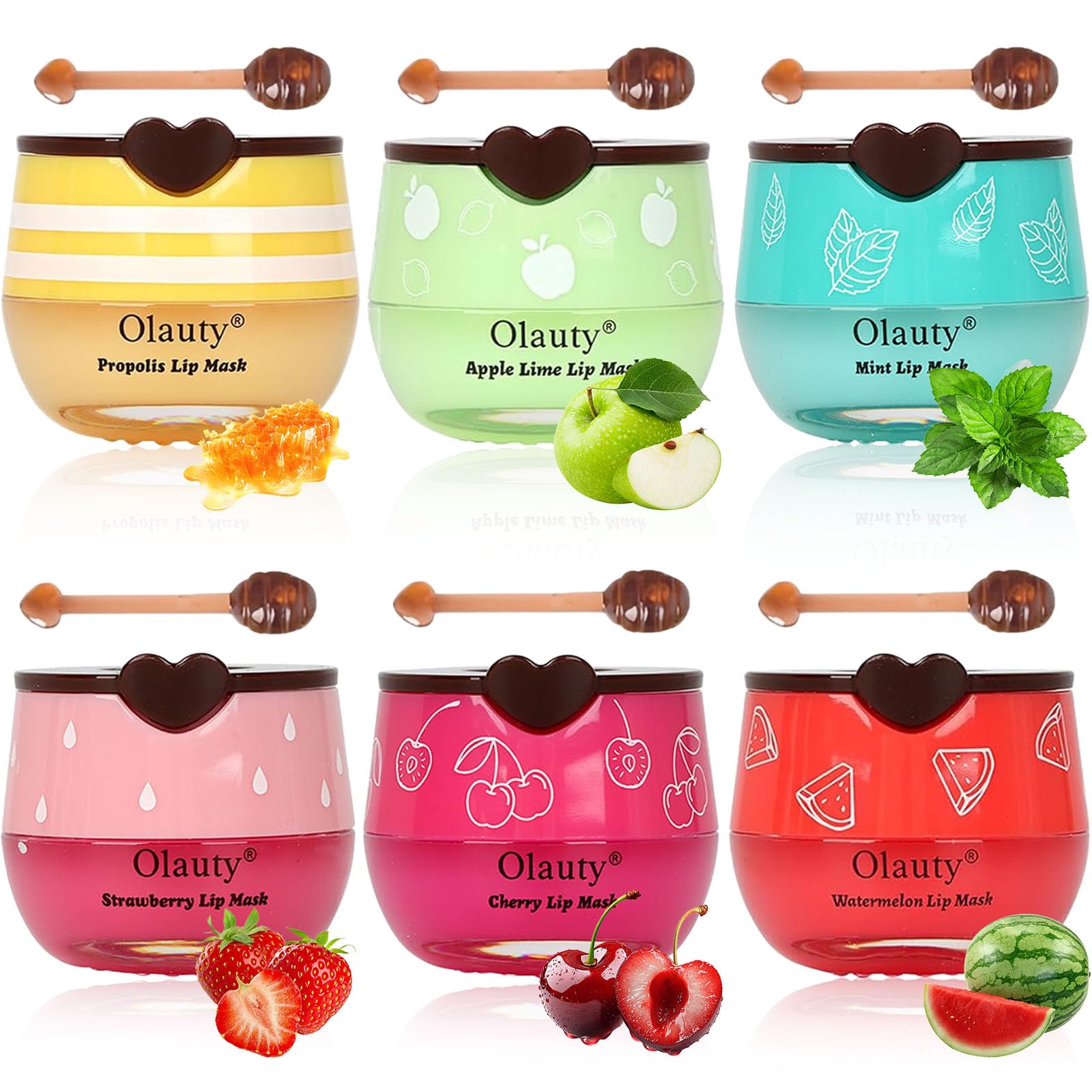 Vienflona bee lip balm honey pot jar shows moisture for soft lips all day.